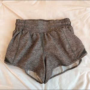 Lululemon grey hottie hot shorts size 2